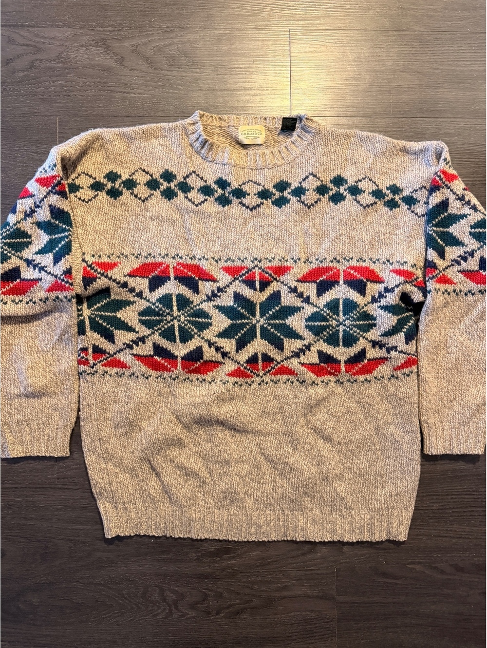 Vintage G.H. Bass Shetland Wool Fair Isle Sweater
